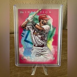 2019 Topps Inception‎ Magenta #38 Paul Goldschmidt /99 Cardinals/Yankees